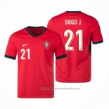 Camiseta Portugal Jugador Diogo J. 1ª 2024