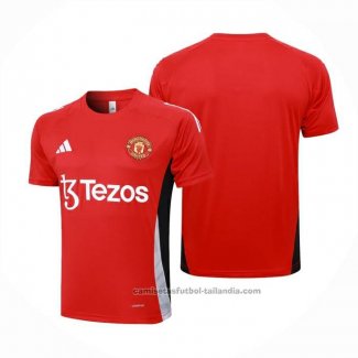 Camiseta de Entrenamiento Manchester United 24/25 Rojo