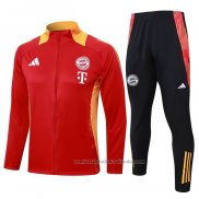 Chandal de Chaqueta del Bayern Munich Nino 24/25 Rojo Amarillo