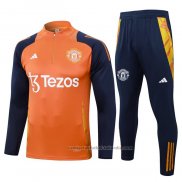 Chandal de Sudadera del Manchester United 24/25 Naranja