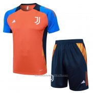 Chandal del Juventus Manga Corta 24/25 Naranja - Pantalon Corto