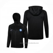 Chaqueta con Capucha del Inter Milan 24/25 Negro