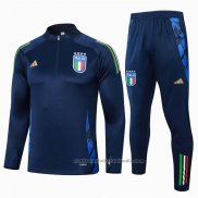 Chandal de Sudadera del Italia 24/25 Azul