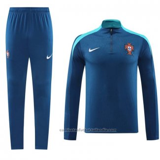 Chandal de Sudadera del Portugal 24/25 Azul