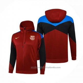 Chaqueta con Capucha del Barcelona 24/25 Rojo