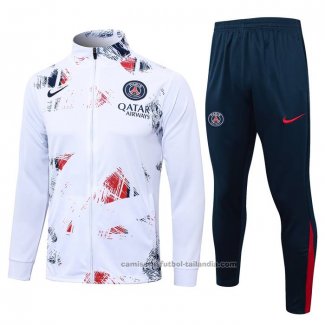 Chandal de Chaqueta del Paris Saint-Germain 24/25 Blanco