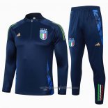 Chandal de Sudadera del Italia Nino 24/25 Azul