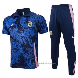 Conjunto Polo del Real Madrid Dragon 24/25 Azul