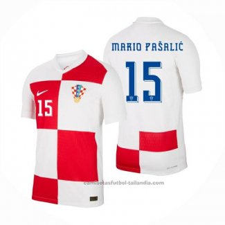 Camiseta Croacia Jugador Mario Pasalic 1ª 2024