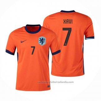 Camiseta Paises Bajos Jugador Xavi 1ª 24/25