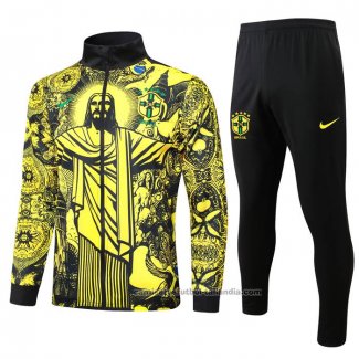 Chandal de Chaqueta del Brasil Jesus 24/25 Amarillo