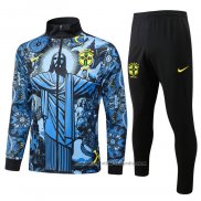 Chandal de Chaqueta del Brasil Jesus 24/25 Azul