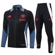 Chandal de Chaqueta del Manchester United 24/25 Negro y Gris