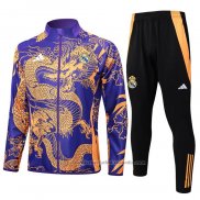 Chandal de Chaqueta del Real Madrid Dragon 24/25 Purpura