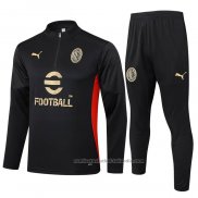 Chandal de Sudadera del AC Milan 24/25 Negro