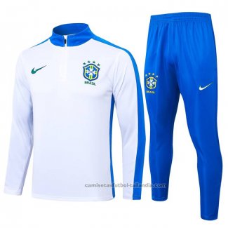 Chandal de Sudadera del Brasil 24/25 Blanco