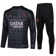 Chandal de Sudadera del Paris Saint-Germain Jordan Nino 24/25 Negro