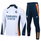 Chandal de Sudadera del Real Madrid 24/25 Blanco