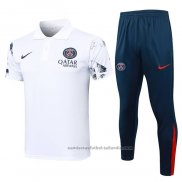 Conjunto Polo del Paris Saint-Germain 24/25 Blanco