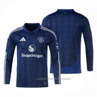 Camiseta Manchester United 2ª Manga Larga 24/25