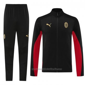 Chandal de Chaqueta del AC Milan 24/25 Negro