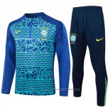 Chandal de Sudadera del Brasil 24/25 Azul y Verde