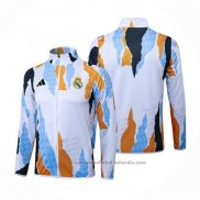 Chaqueta del Real Madrid 24/25 Blanco y Amarillo