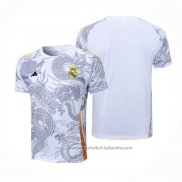 Camiseta de Entrenamiento Real Madrid Dragon 24/25 Blanco