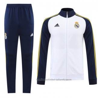 Chandal de Chaqueta del Real Madrid 22/23 Blanco y Azul