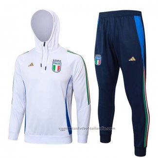 Chandal de Sudadera del Italia Nino 24/25 Blanco