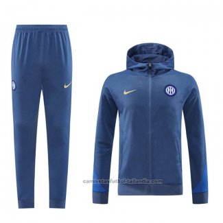 Chandal con Capucha del Inter Milan 24/25 Azul