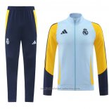 Chandal de Chaqueta del Real Madrid 24/25 Azul Claro