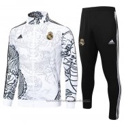 Chandal de Chaqueta del Real Madrid Dragon 24/25 Blanco