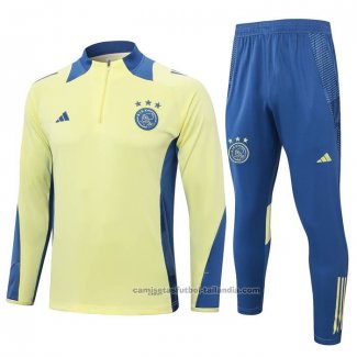 Chandal de Sudadera del Ajax Nino 24/25 Amarillo