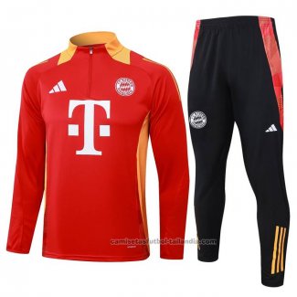 Chandal de Sudadera del Bayern Munich Nino 24/25 Rojo