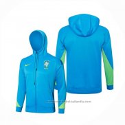 Chaqueta con Capucha del Brasil 24/25 Azul