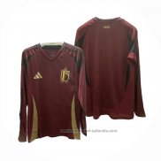 Camiseta Belgica 1ª Manga Larga 2024