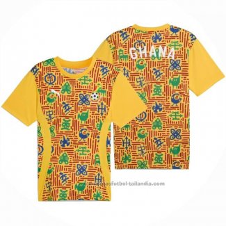 Camiseta Pre Partido del Ghana 2024 Amarillo