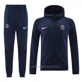 Chandal con Capucha del Paris Saint-Germain 24/25 Azul