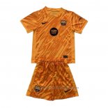 Camiseta Barcelona Portero Nino 24/25 Naranja