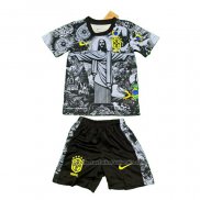 Camiseta Brasil Jesus Nino 24/25 Negro