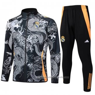 Chandal de Chaqueta del Real Madrid Dragon Nino 24/25 Negro