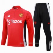 Chandal de Sudadera del Manchester United 24/25 Rojo