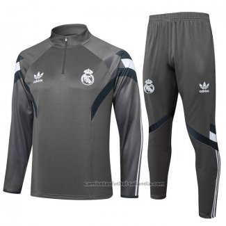 Chandal de Sudadera del Real Madrid 24/25 Gris