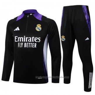 Chandal de Sudadera del Real Madrid 24/25 Negro