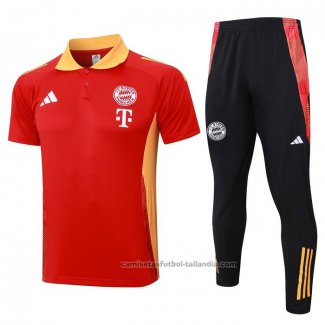 Conjunto Polo del Bayern Munich 24/25 Rojo