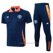 Conjunto Polo del Manchester United 24/25 Azul