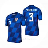 Camiseta Croacia Jugador Pongracic 2ª 2024