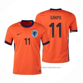 Camiseta Paises Bajos Jugador Gakpo 1ª 24/25