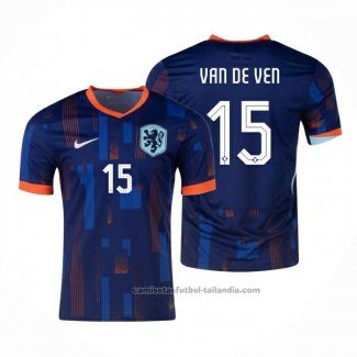 Camiseta Paises Bajos Jugador Van de Ven 2ª 24/25